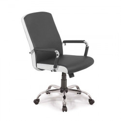 Ghế xoay da văn phòng NT190, chân sao sắt mạ GX308-M