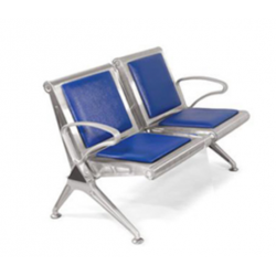 Băng ghế phòng chờ 2 chỗ ngồi mặt và chân sắt sơn tĩnh điện của nội thất 190 GC06D-2