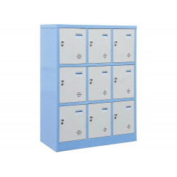 Tủ sắt locker để đồ mẫu giáo 9 ngăn The One TMG983-3K