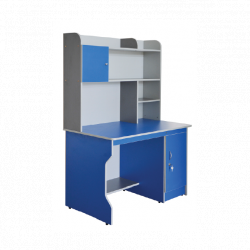 Bàn học sinh liền giá sách gỗ MFC rộng 1m Xuân Hòa BHS-13-08