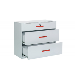 Tủ sắt TU3FD The One 3 ngăn kéo sơn trắng để file tài liệu văn phòng hiện đại