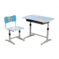 Bộ bàn ghế học sinh tăng chỉnh khung thép gỗ MFC Xuân Hòa BHS-14-07