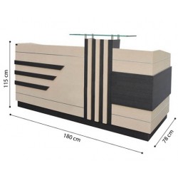 Bàn quầy bar lế tân văn phòng hòa phát dài 1,8 mét làm bằng gỗ công nghiệp BQ101-18