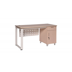 Bàn làm việc nhân viên chân sắt mặt gỗ hộc liền 1m4 The One HR140HLC5