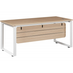 Bàn làm việc giám đốc khung sắt mặt gỗ 1m8 The One HRP1880C5