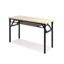 Bàn gấp chân sắt mặt gỗ có ngăn đỡ 1m2/1m4 NT190 BGA12K/BGA14K