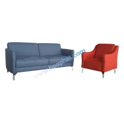 Bộ ghế sofa bọc vải hòa phát SF48-3+SF48A-1