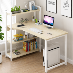 Bàn học sinh có kệ sách khung sắt mặt gỗ BSK10
