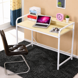 Bàn học chân sắt mặt gỗ đơn giản đẹp BSK06