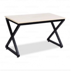 Bàn làm việc chân sắt chữ X, mặt gỗ công nghiệp 1m/1m2 BCX1260