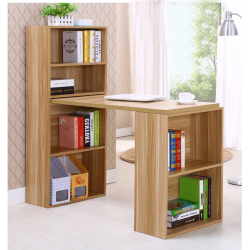 Bàn Học Liền Giá Sách Gỗ Hai Đầu Tiện Dụng BGK02