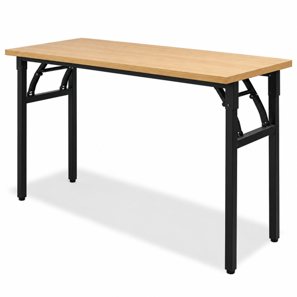 Bàn Gấp Chân Sắt Mặt Gỗ BG1260 Rộng 100-120cm Tiện Dụng