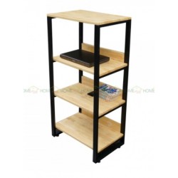 Giá kệ sắt 4 tầng đợt gỗ KGS04