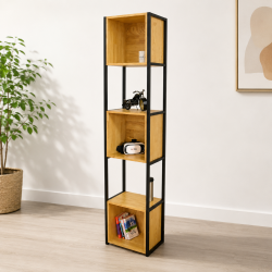 Kệ sắt đợt gỗ ô vuông trang trí đẹp KGS19