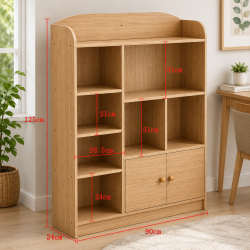 Tủ kệ giá sách gỗ rộng 90cm TKG07
