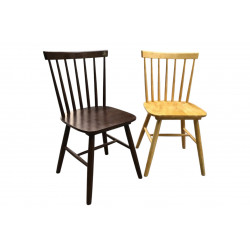 Ghế tựa cafe 7 nan gỗ tự nhiên GCF7N cho nhà hàng, quán ăn