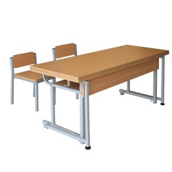 Bàn học sinh bán trú gỗ tự nhiên BBT103-5G