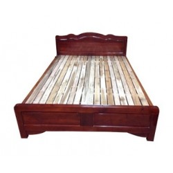 Giường ngủ gỗ keo giá rẻ rộng 1 mét GNK10