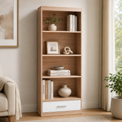 Tủ kệ gỗ đứng để hồ sơ tài liệu rộng 70cm TKG15