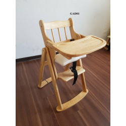 Ghế ăn dặm gỗ tự nhiên cho trẻ em GAB1