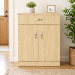 Mẫu tủ giày gỗ MDF 70cm tiết kiệm diện tích phòng khách KĐG07