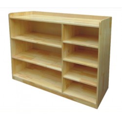 Kệ sách đứng 7 ngăn bằng gỗ tự nhiên KSG06