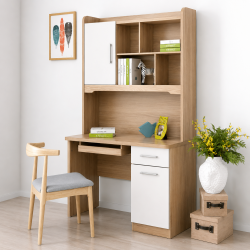 Bàn Học Sinh Kèm Giá Sách Gỗ MDF BGK11 (giá chưa có ghế)