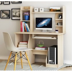 Bàn làm việc kết hợp giá sách gỗ giá rẻ BGK22