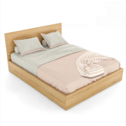 Giường ngủ gỗ MDF dày 17mm GCN01 hiện đại đơn giản giá rẻ, tiết kiệm không gian phòng ngủ