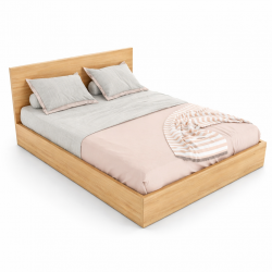 Giường ngủ gỗ MDF dày 17mm GCN01 hiện đại đơn giản giá rẻ, tiết kiệm không gian phòng ngủ