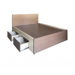 Giường hộp 1m6 có ngăn kéo bằng gỗ công nghiệp GCN09