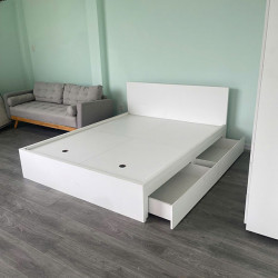 Giường gỗ công nghiệp có ngăn kéo đẹp giá rẻ GCN10