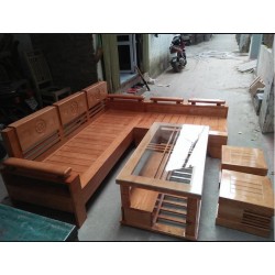bộ bàn ghế sofa gỗ phòng khách BPK02
