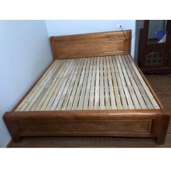 Giường ngủ gỗ xoan đào 1m6x2m giá rẻ GGN07