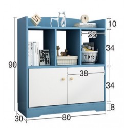 Tủ kệ để sách thấp bằng gỗ công nghiệp KSG22