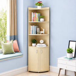 Kệ sách góc tường trang trí gỗ công nghiệp đẹp KSG23