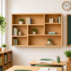 Giá sách treo tường gỗ công nghiệp giá rẻ KSG42