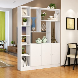 Tủ kệ gỗ đa năng ngăn phòng khách để đồ trang trí đẹp KSG45