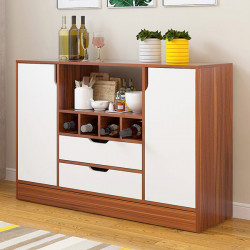 Tủ kệ gỗ tiện ích để đồ nhà bếp đẹp hiện đại KVS31