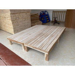 Giát giường hộp chân gỗ tự nhiên cao 20-30cm giá rẻ DCG20