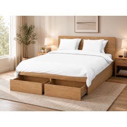 Giường ngủ gỗ công nghiệp có ngăn kéo đẹp hiện đại GCN18