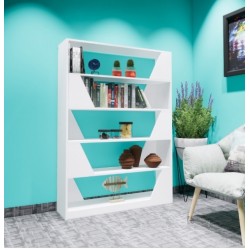 Mẫu kệ sách gỗ đứng hiện đại rộng 1m2 KSG58