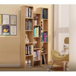 Giá kệ sách gỗ có 3 khoang đứng và 16 ô ngăn KSG62