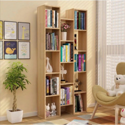 Giá kệ sách gỗ đứng chữ H nhiều ngăn trang trí đẹp hiện đại KSG62