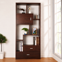 Giá kệ sách gỗ đẹp trang trí phòng khách KSG66