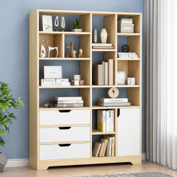 Tủ kệ sách để đồ trang trí có ngăn kéo hiện đại KSG77