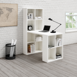 Bàn Học Có Kệ Sách Gỗ MDF Tiện Dụng BGK45