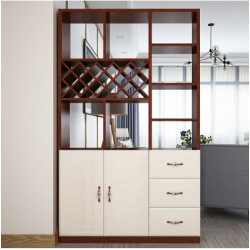 mẫu tủ rượu đẹp bằng gỗ công nghiệp, tủ rượu đẹp phòng khách hiện đại, tủ rượu ngăn phòng khách và bếp  TR04