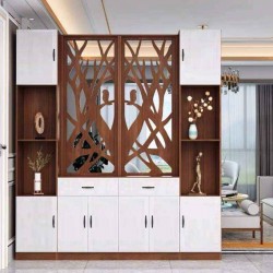 Kệ vách ngăn phòng khách để sách và đồ trang trí KSG84