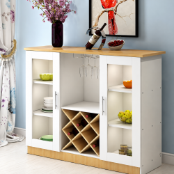 Tủ gỗ thấp đựng rượu trang trí hiện đại TR20